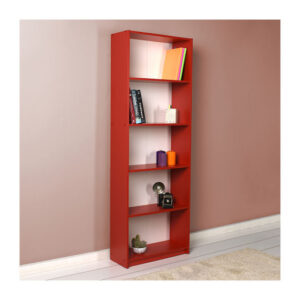 Βιβλιοθήκη KTP-350-KK Κόκκινο 64x26x182cm