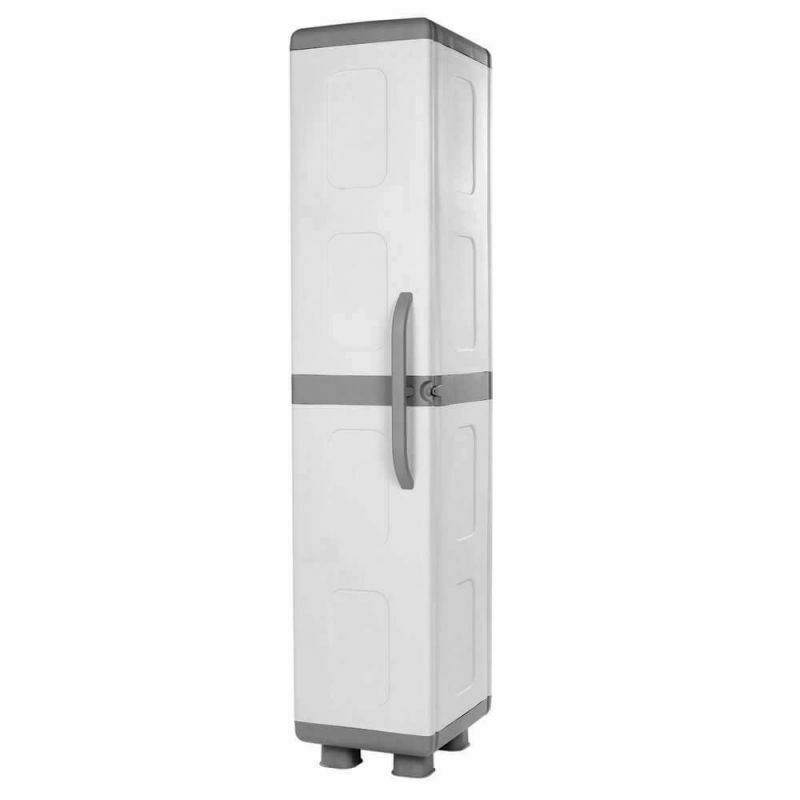 Παπουτσοθήκη Νιόβη Πλαστική Γκρι / Ανθρακί 44x36x179cm