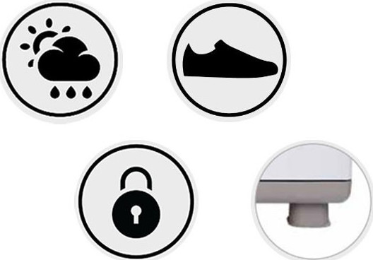 Παπουτσοθήκη Νιόβη Πλαστική Γκρι / Ανθρακί 44x36x179cm - Image 3