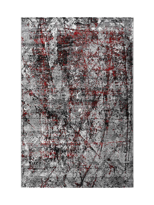 Balsan 176 Χαλί Ορθογώνιο Grey-Red Focus Grey Red 133X190