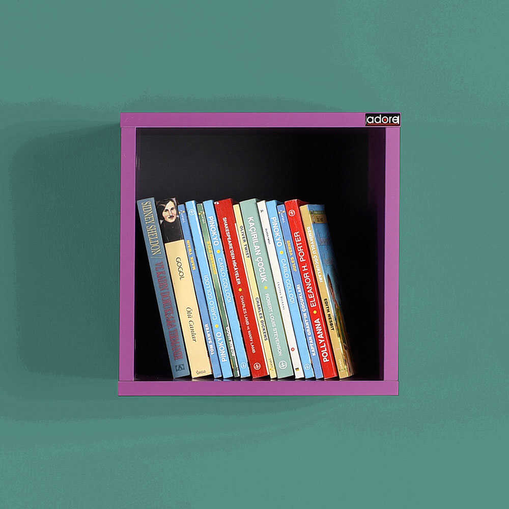 Adore raf_033-UU Ράφι Τοίχου Pixel Μωβ