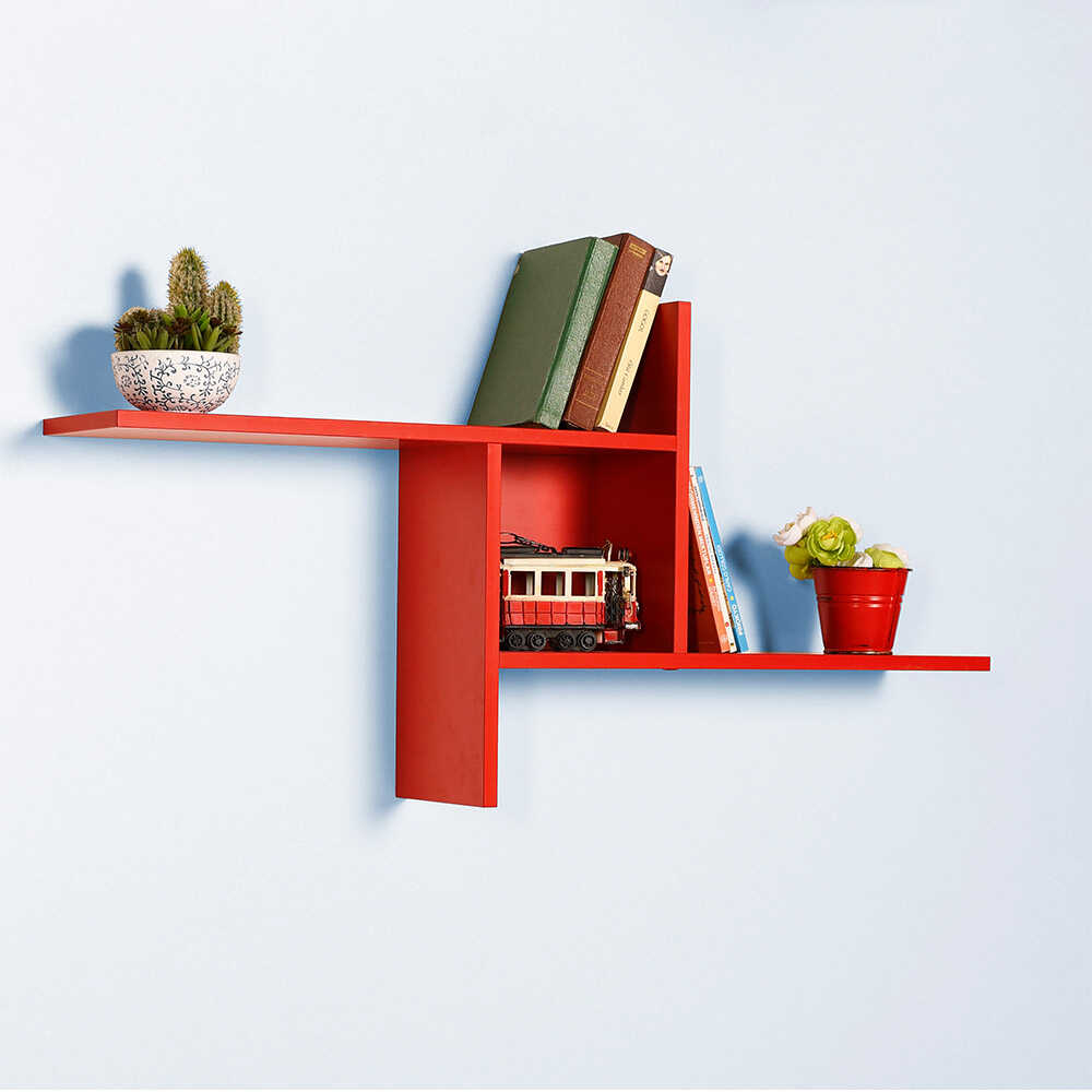 Adore raf_04_KK Ράφι Τοίχου Κόκκινο