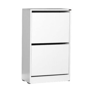 Ξύλινη Παπουτσοθήκη με 2 Ράφια Λευκή 51x26x84cm SHC-320-BB