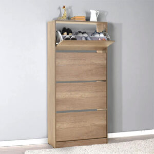 Ξύλινη Παπουτσοθήκη με 4 Ράφια Tori SCH-540-TT 73x26x157cm