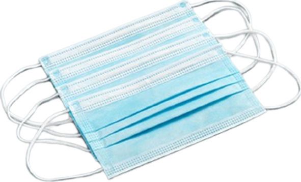 THRACE PROTECTION MASKS BLUE DISPOSABLE SURGICAL 50PCS - Image 2