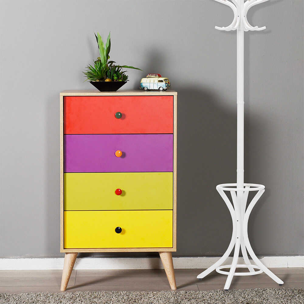 Παιδική Συρταριέρα με 4 Συρτάρια 60x45x104εκ. SFN-940-SX