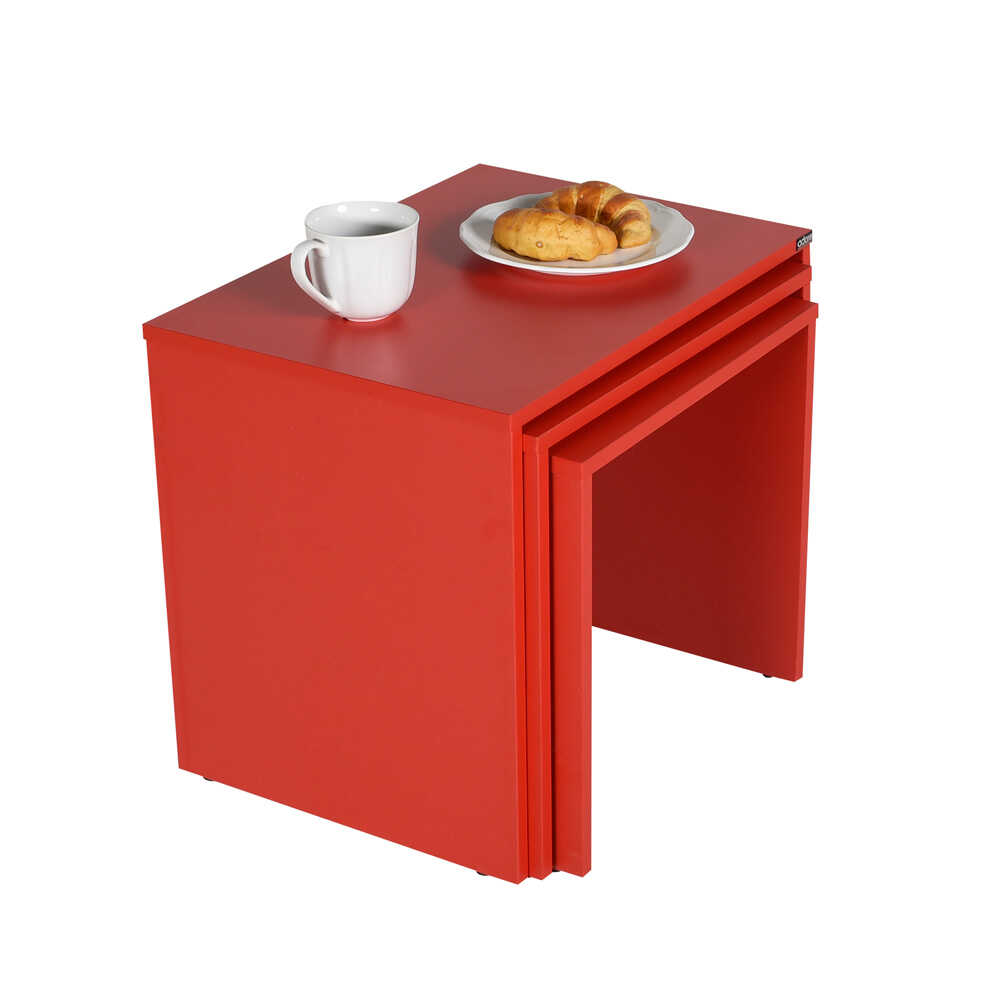 Adore Shp103_KK Ορθογώνιο Σετ Ζιγκόν Κόκκινο Χρώμα - Image 3