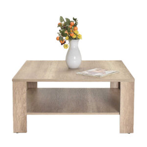 Τραπεζάκι Σαλονιού New Line Square - Ανοιχτό Καρυδιά (Tori) 90x42x90 cm (ΠxΥxΒ) SHP-690-TT