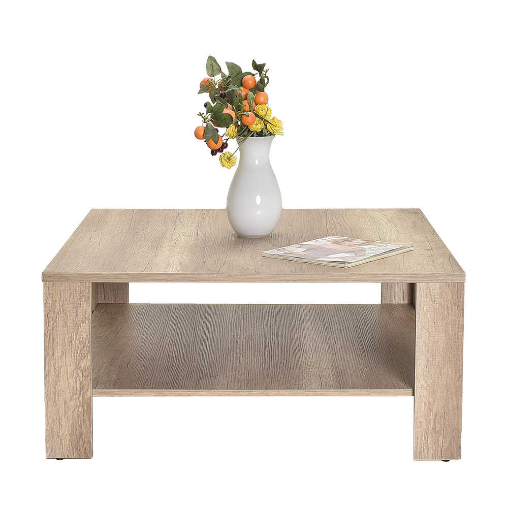 Τραπεζάκι Σαλονιού New Line Square - Ανοιχτό Καρυδιά (Tori) 90x42x90 cm (ΠxΥxΒ) SHP-690-TT