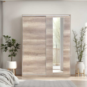 Ντουλάπα Slide Συρόμενη με Καθρέφτη  160x60x207cm SWD-716-TT