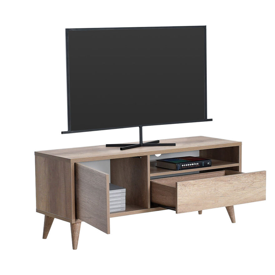 Ρετρό βάση τηλεόρασης με συρτάρια - Ανοιχτό καρύδι (Tori) TVR-311-TT 120x50x40 cm (ΠxΥxΒ) - Image 5