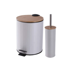 TnS Σετ Πιγκάλ και Καλαθάκι Μπάνιου Λευκό