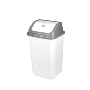 Violet House Κάδος Απορριμμάτων Πλαστικός Λευκός 50lt ΚΑ-0097
