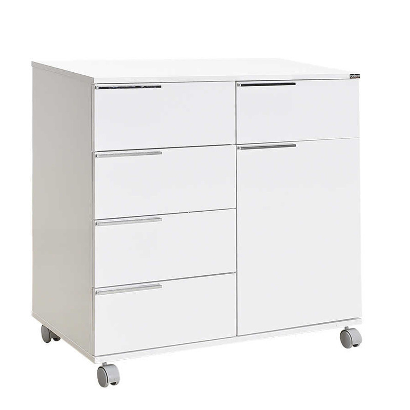 CHIOS IDEA Ντουλάπι Μπάνιου Μ85xΒ44xΥ81cm Γυαλιστερή Λάκα Λευκό ADR-415-PP