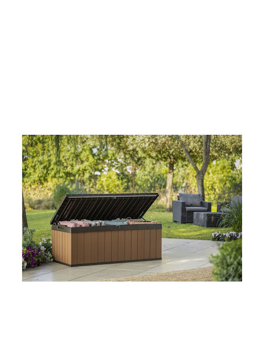 Keter Μπαούλο Αποθήκευσης Εξωτερικού Χώρου Darwin από Πολυπροπυλένιο 570lt Καφέ Μ132,2xΠ55,7xΥ71,2εκ. 26.00177 - Image 5