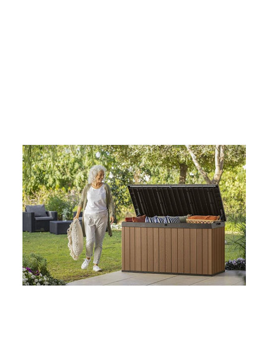 Keter Μπαούλο Αποθήκευσης Εξωτερικού Χώρου Darwin από Πολυπροπυλένιο 570lt Καφέ Μ132,2xΠ55,7xΥ71,2εκ. 26.00177 - Image 2