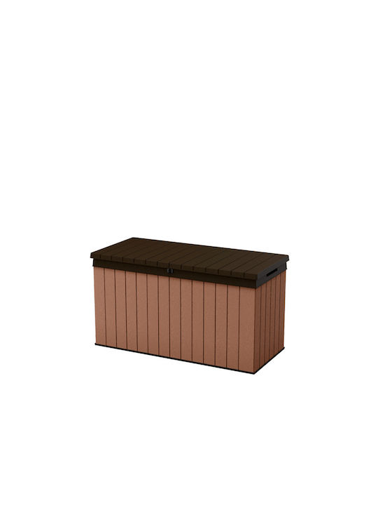 Keter Μπαούλο Αποθήκευσης Εξωτερικού Χώρου Darwin από Πολυπροπυλένιο 570lt Καφέ Μ132,2xΠ55,7xΥ71,2εκ. 26.00177