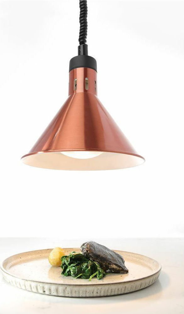 Hendi Θερμαντικό Λάμπας για Μπουφέ με Ισχύ 250W και Διαστάσεις 27.5x27.5x25εκ.