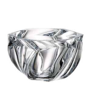 Bohemia Διακοσμητικό Μπωλ Κρυστάλλινο Macao 25.5x25.5x14.8cm