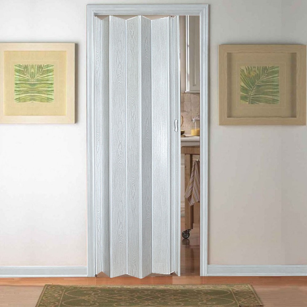 Πτυσσόμενη πόρτα CHIOS IDEA Τυποποιημένης Διάστασης σε Χρώμα Λευκό Δρύς 84cm x 210cm - Image 2