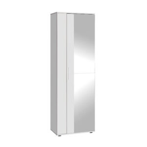 Ξύλινη Παπουτσοθήκη Porto με 10 Ράφια Λευκή 60x36x187cm