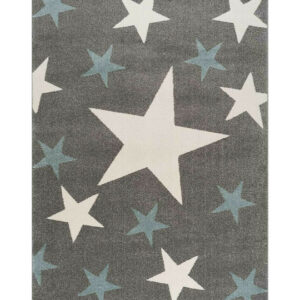 Παιδικό Χαλί Αστέρια 160x230cm 1925 Star Grey Blue Light