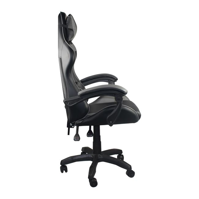Gaming Πολυθρόνα Γραφείου Διευθυντή Pu Μαύρο - Γκρι - Image 2