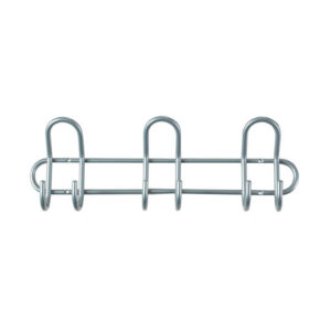 Κρεμάστρα Τοίχου μεταλλική Λευκή Κ41063/6 Θέσεων (40cmx13cm) IMPORT HELLAS