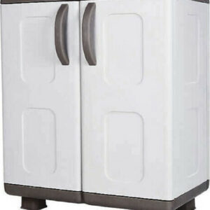 Παπουτσοθήκη Λήδα Πλαστική Γκρι / Ανθρακί 73x44x96cm